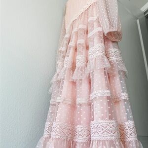 Rachel Parcell Blush Lace Dress
